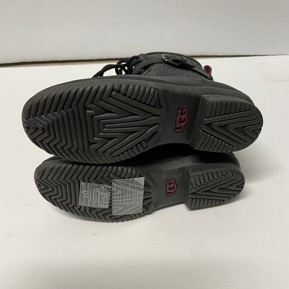 UGG Kesey Black Lace Up Waterproof Ankle Combat Winter Boot Womens Size 5 NEW - Picture 6 of 13